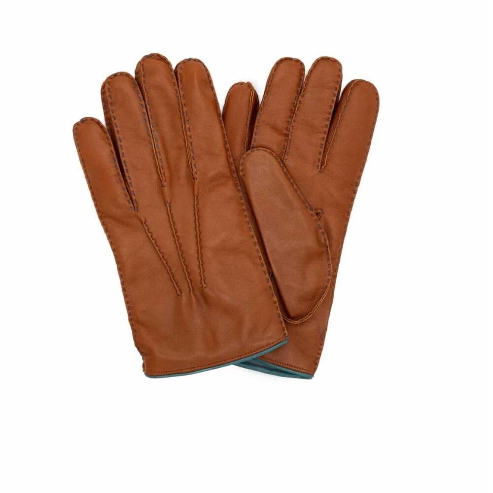 NEW MARTIN DINGMAN unisex classic italian leather glove in chestnut